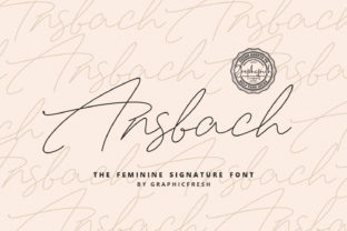Ansbach: A Light Handwritten Font for Effortless Elegance