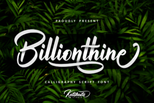 Billionthine Script: Bold, Beautiful & Authentic