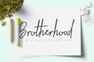 Brotherhood Duo: A Handwritten Font Pair Built for Real Design Work