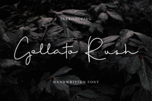 Gellato Rush: A Charming Handwritten Font