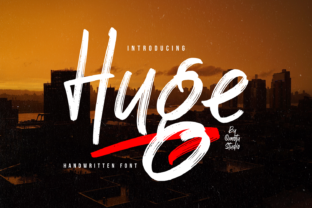 Huge: A Bold, Energetic Brush Font