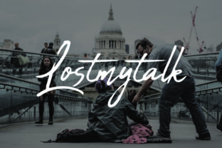 Lostmytalk: A Handwritten Font with Authentic Charm