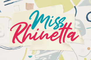 Miss Rhinetta: A Bold, Funky Script Font That Brings Authentic Personality to Design
