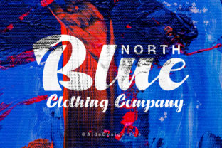 North Blue Font: A Bold, Handwritten Typeface That Brings Adventure to Every Design