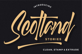 Scotland Stories: A Handwritten Font with a Bold Twist